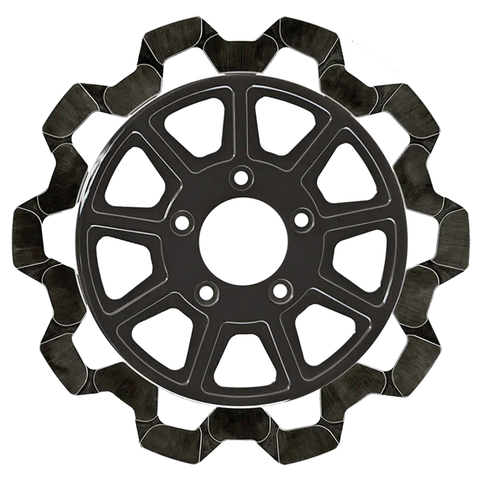 RR Bow-Tie 11.8"x7mm BL/BL 9-Spoke