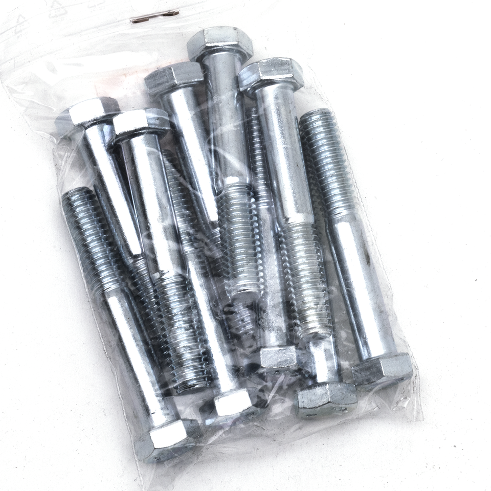 10pck hex bolt 3/8-16x2-1/2" UNC zinc