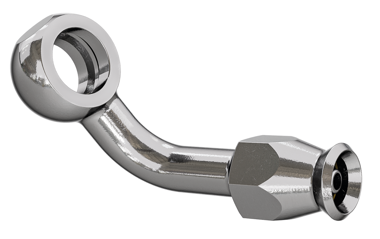 Brake line banjo 70degr. 10mm 3/8" STAIN