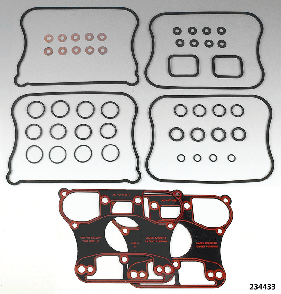 Rocker cvr gasket kit XL86-90 rubber