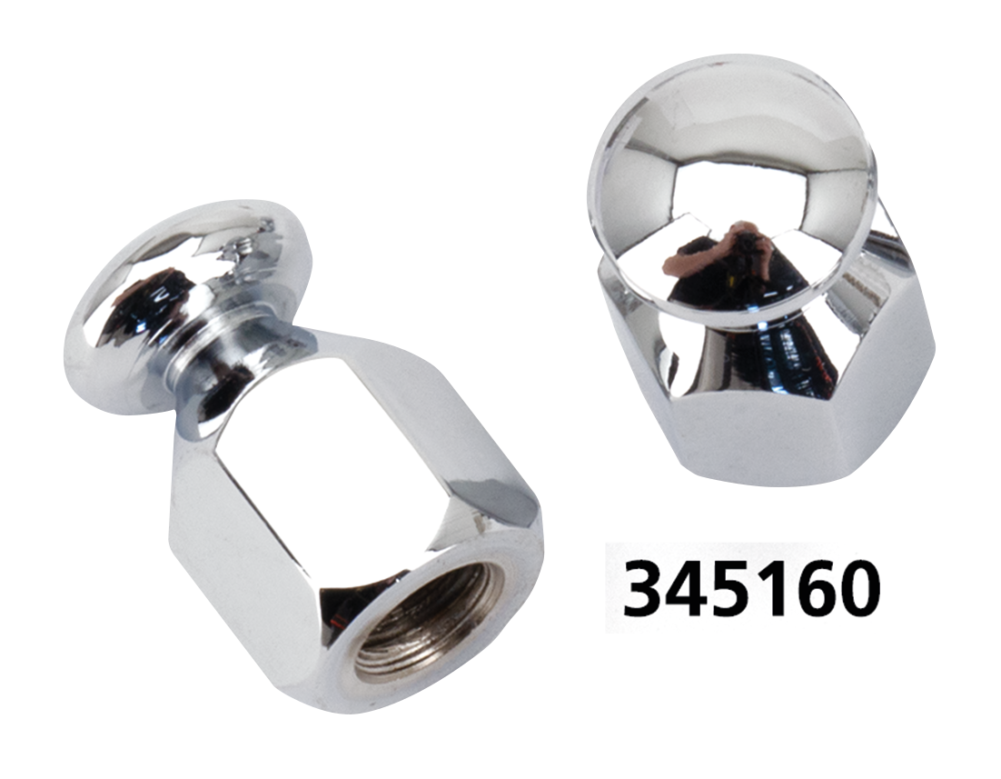 GZP Chrome bungee nut 5/16-18 UNC pair