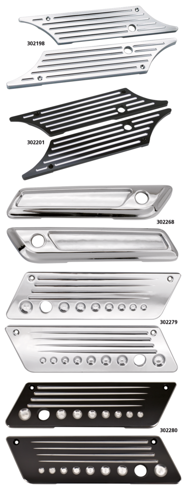 GZP Chr billet latch covers FLH/T93-13