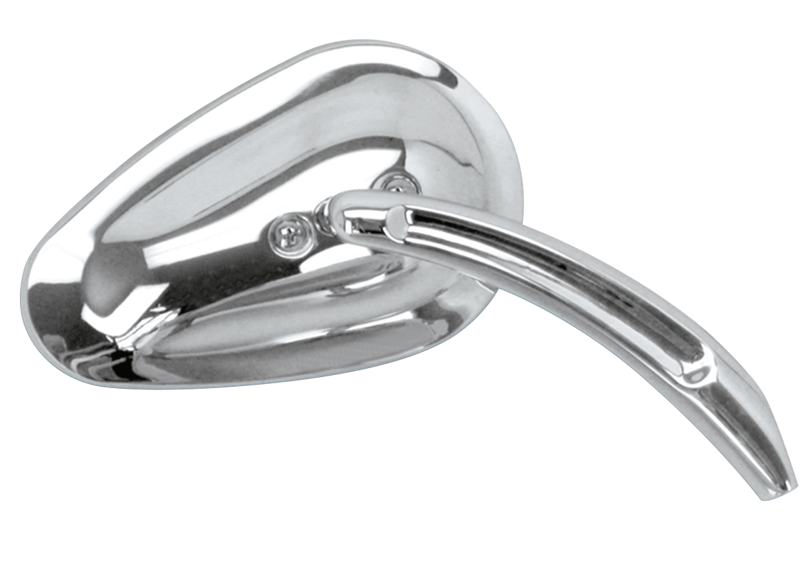GZP Chrome Sweeping Teardrop mirror Righ