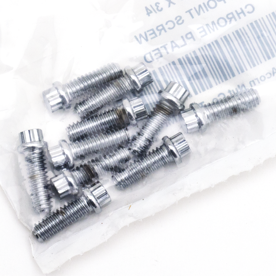 10pck 12-point bolts,1/4-20 x 3/4", UNC