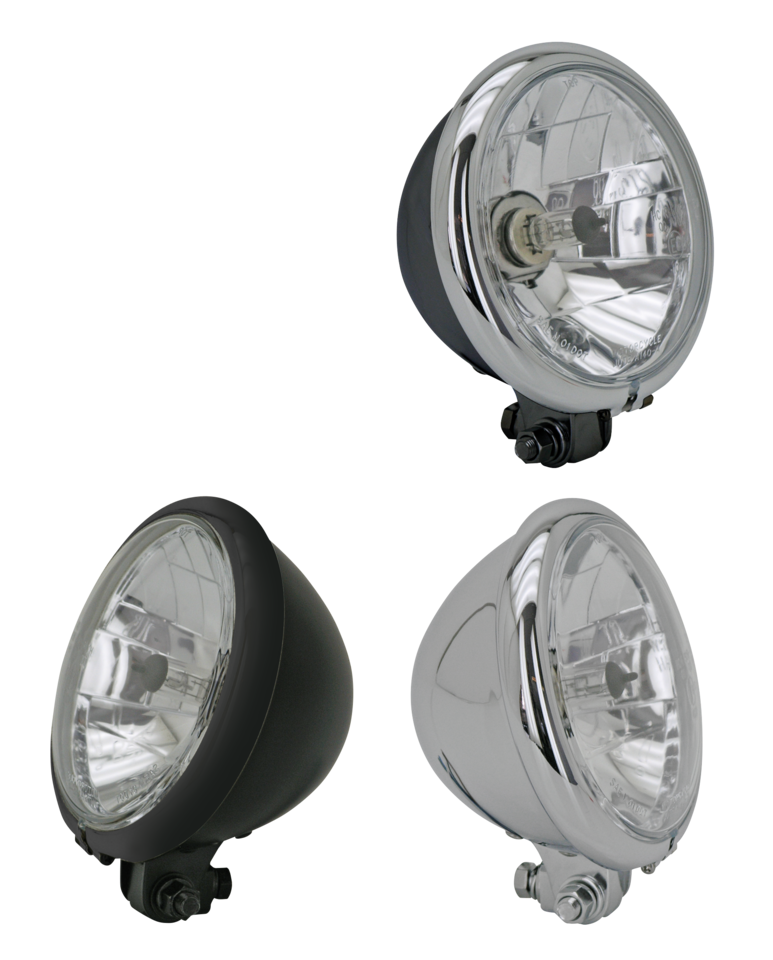 GZP Classic 5.75" headlight black w/chro