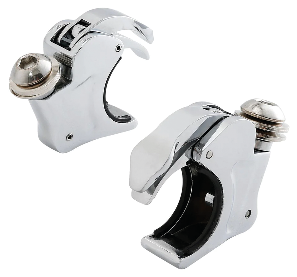 41mm Fork Clamps Chrome for 1/4 Fairing