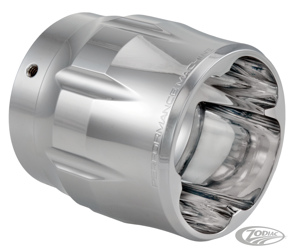 PM Exhaust tip Sweeper chrome SE 4.0"
