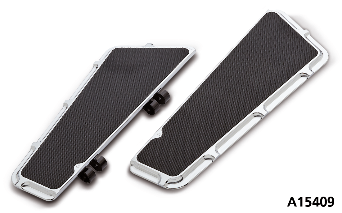 LOUVERED DRIVER FLOORBOARDS, CHROME