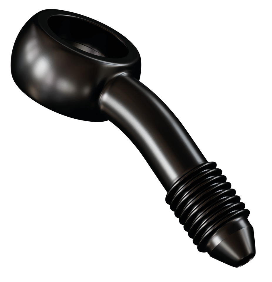 Black SS AN-3 banjo fitting 3/8" 20degr.