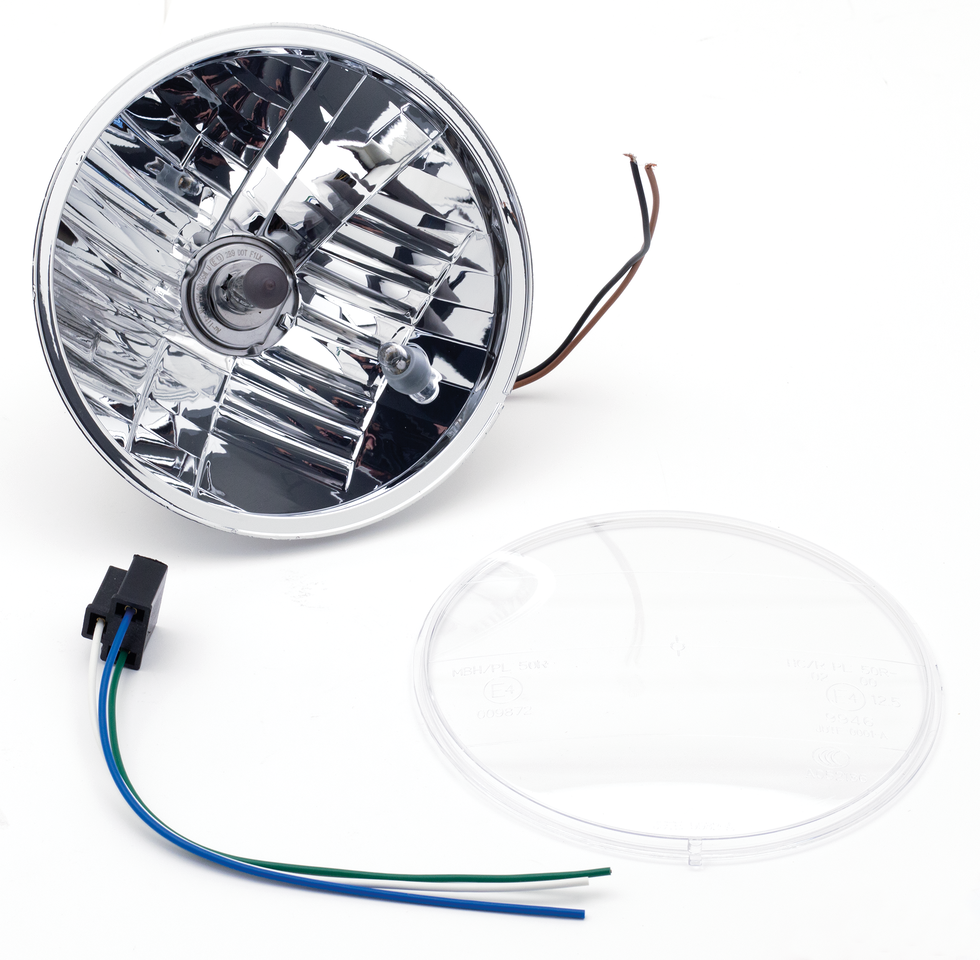 GZP 6.5" EU H4-unit w/bulb D-cut ref clr