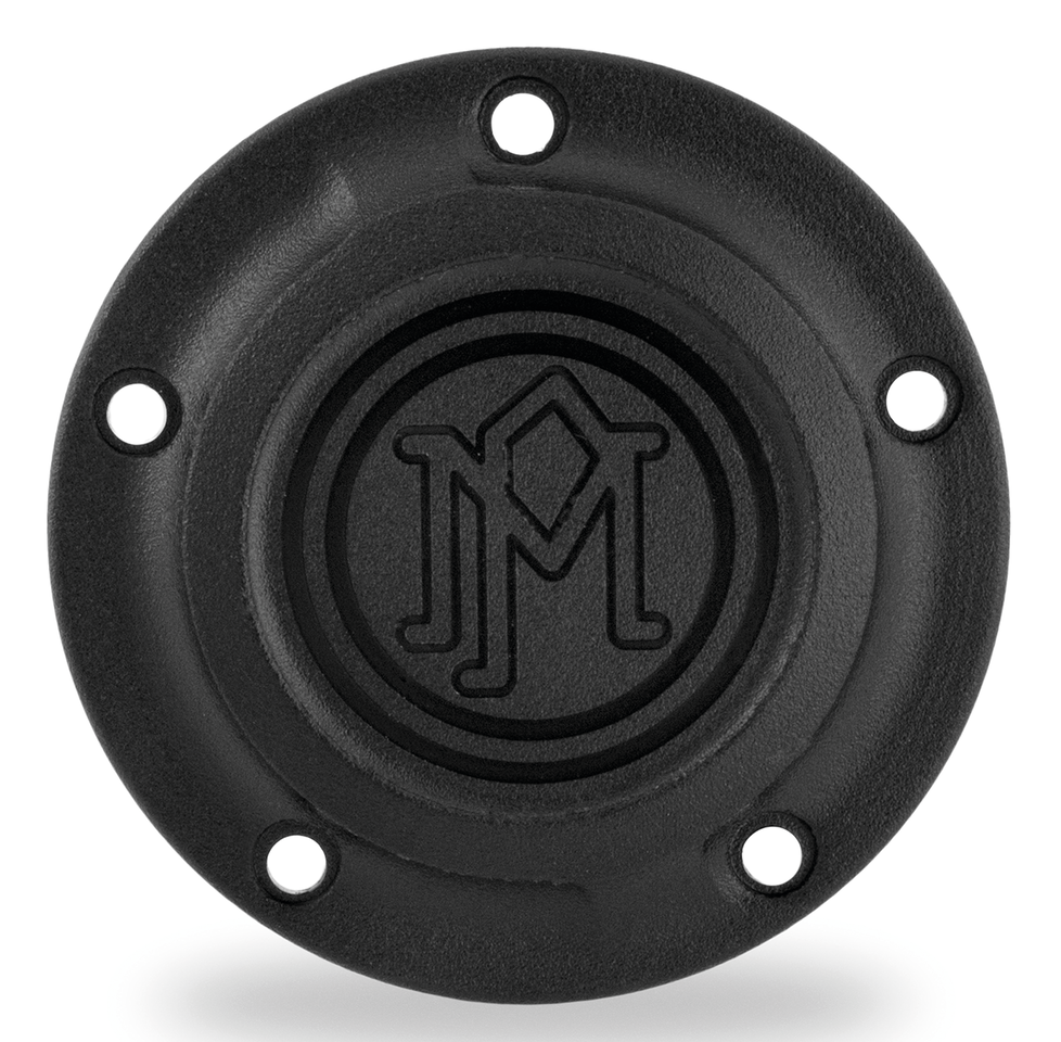 PM Scallop ignition cover 5-hole BlackOp