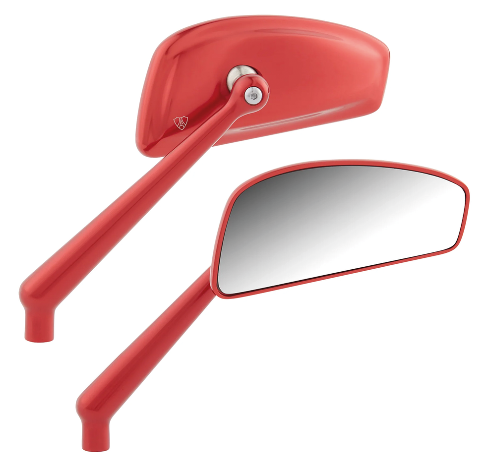 Tearchop Forged Right Mirror Red
