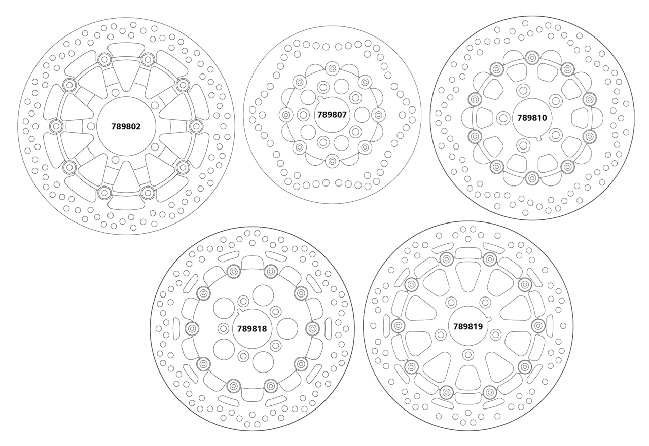 SBS floating Brake disc 10" 2" ID