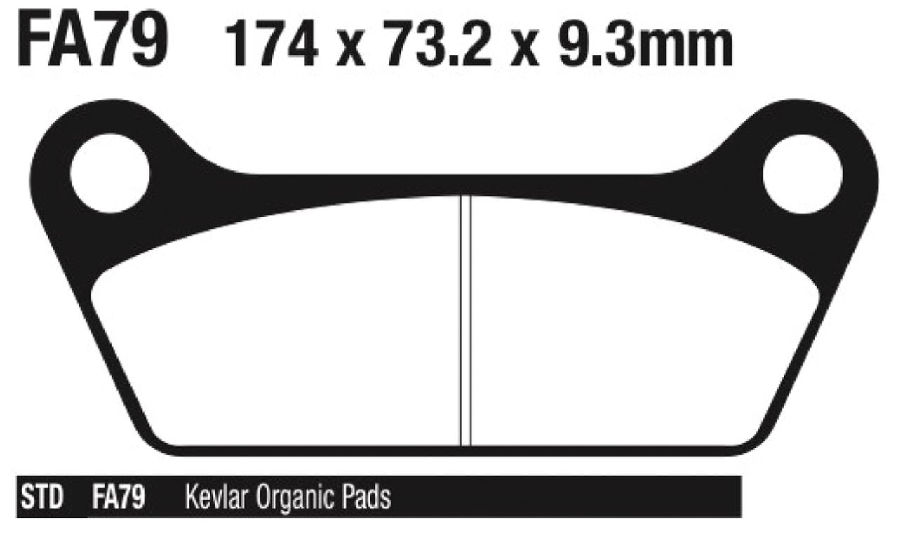 EBC Brake Pads FLT80-up rear