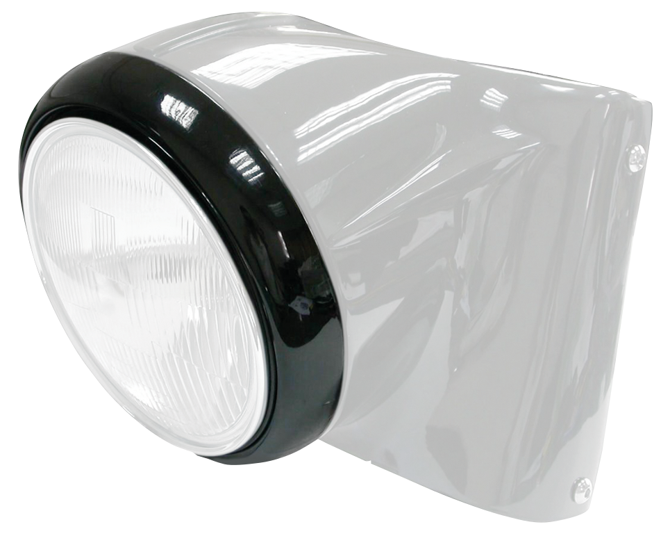Black 7" headlight trim ring