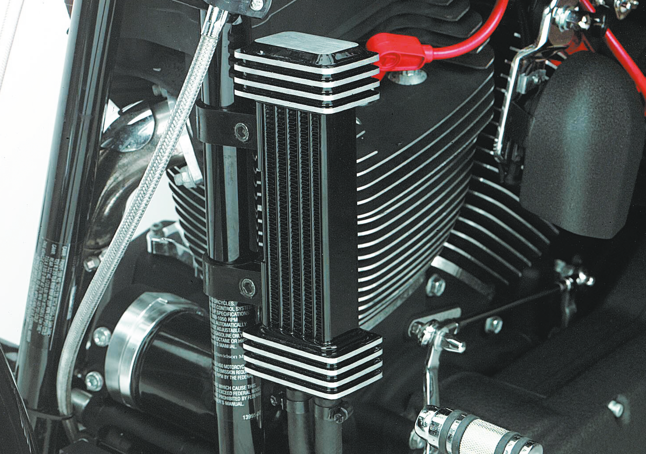 Jagg horiz. oilcooler FLH/T84-up chrome