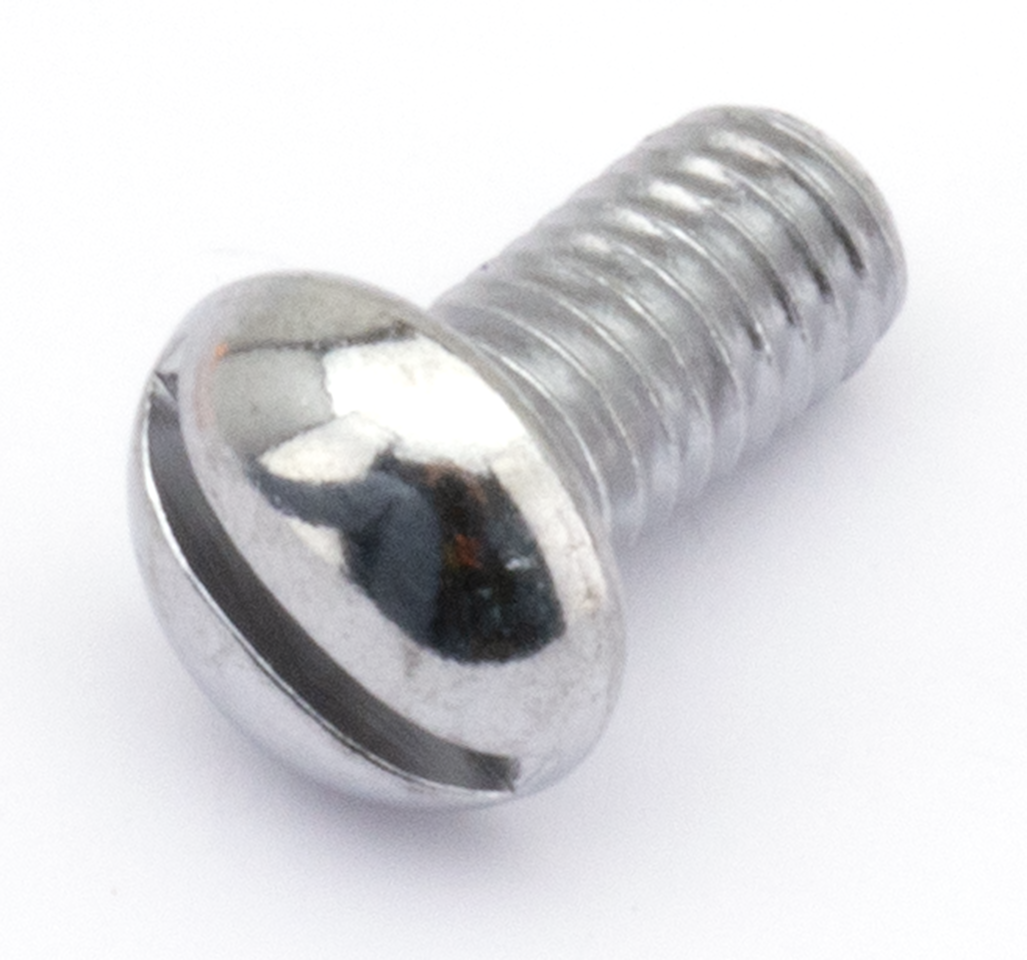 1/4-24 x 1/2" Round Head Screw Chrome