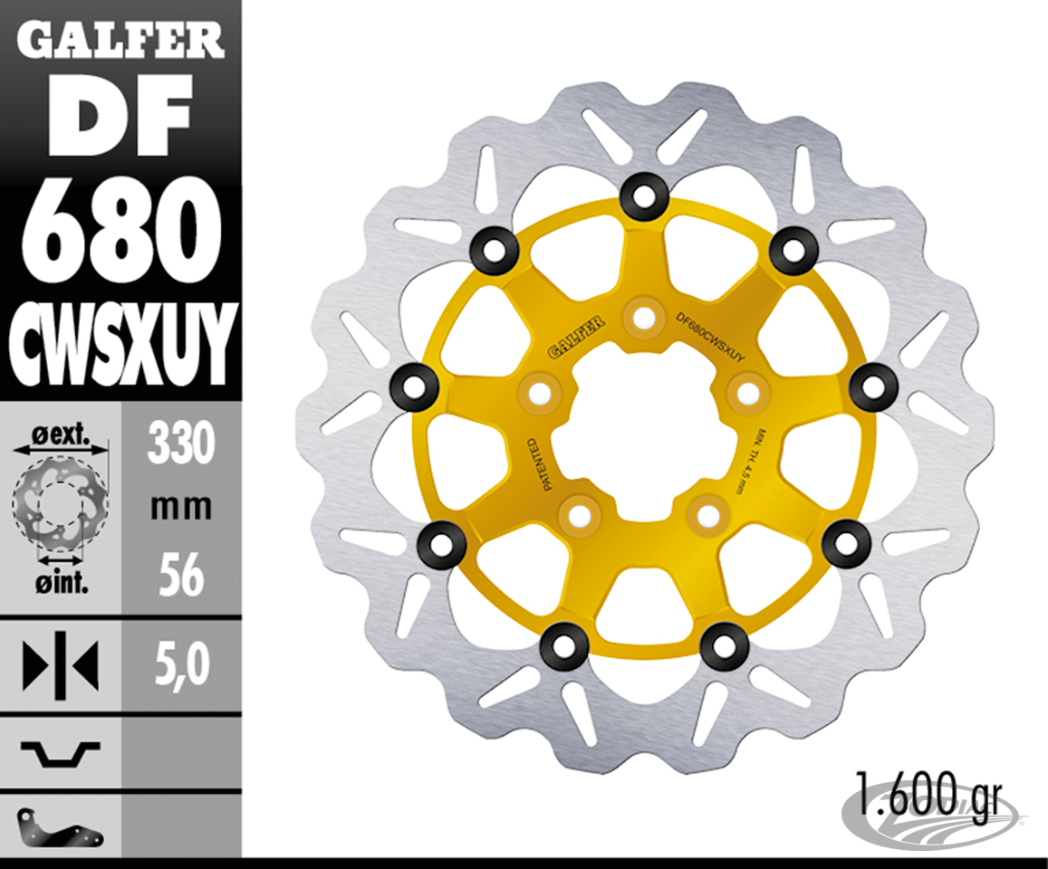 Galfer Wave FR Floating 13" Gold