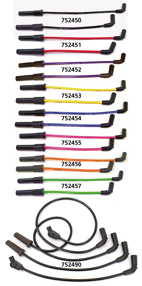 Pro 8mm plug wires XG15-20 Black