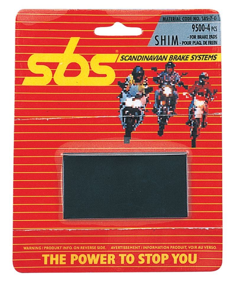SBS anti vibration brake pad shim