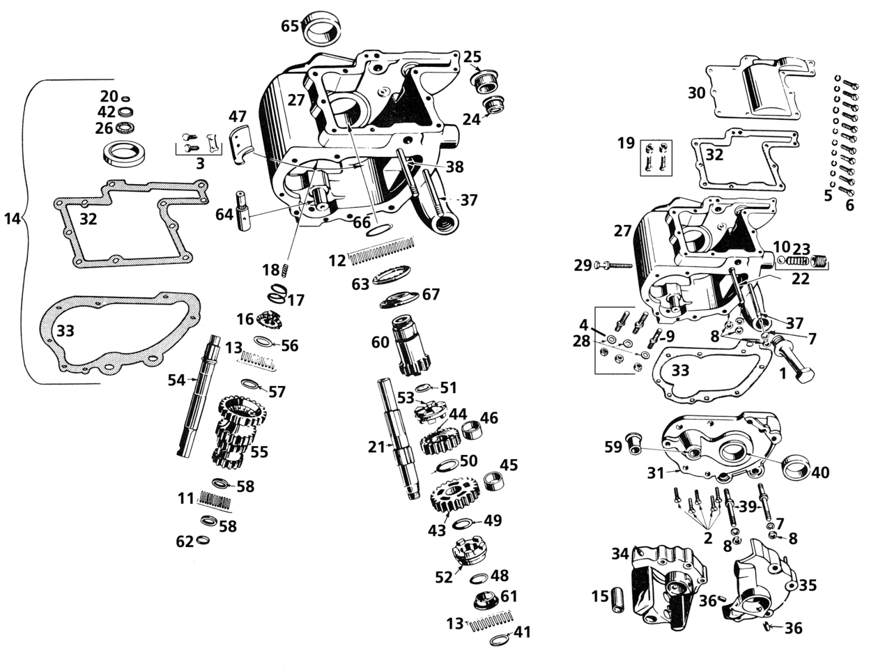 Transmission mount kit 45CI29-74 chr