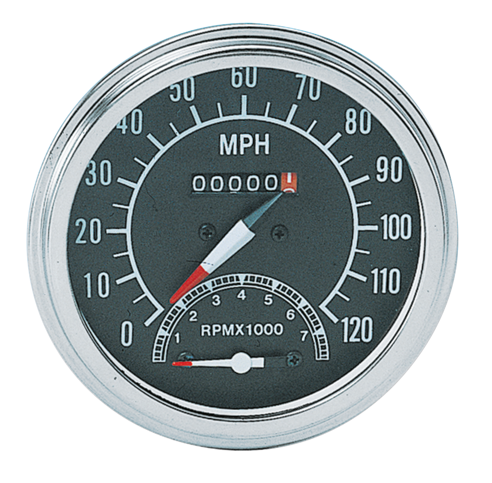 GZP Speedo/Tacho combo MPH, black face,