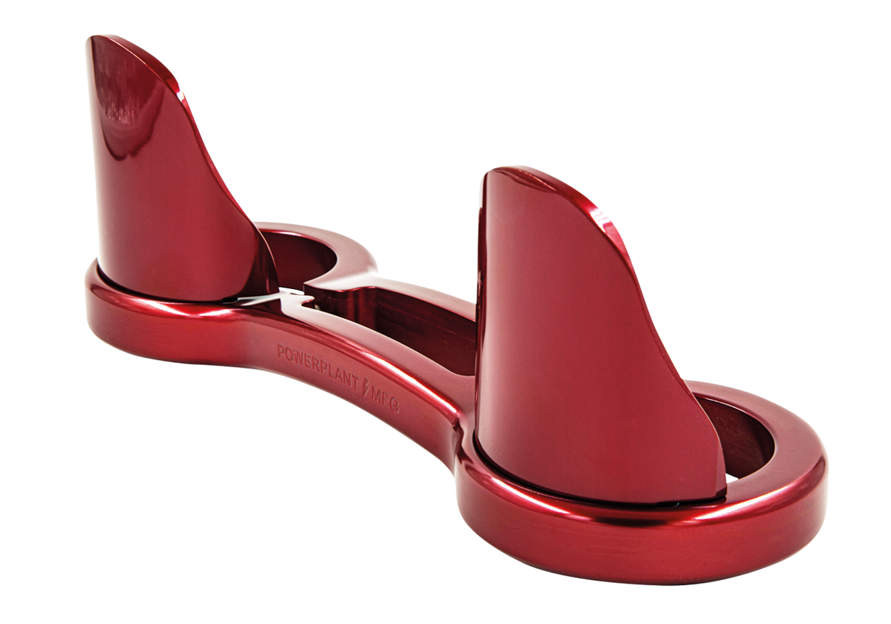 P16 49mm FORK BRACE W/ DUST GUARDS Red