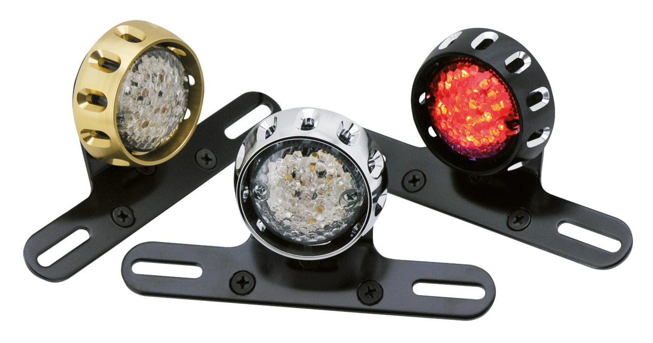 GZP Chrome RII LED taillight w/license b