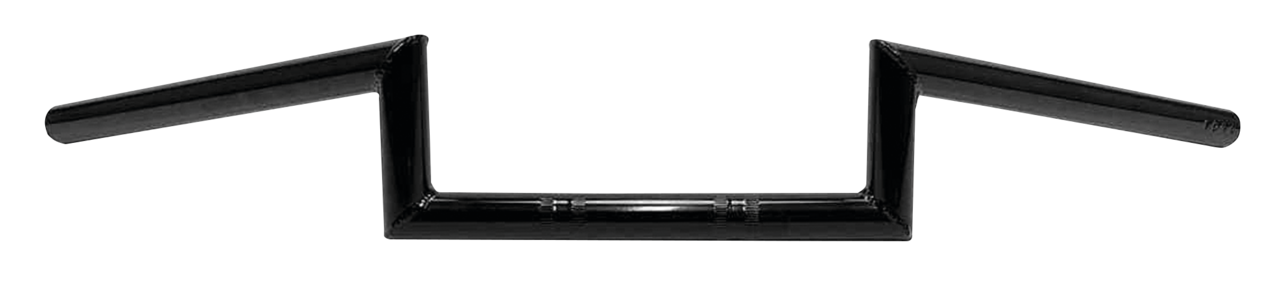 1" Handlebars Square 4" BLK no dimple