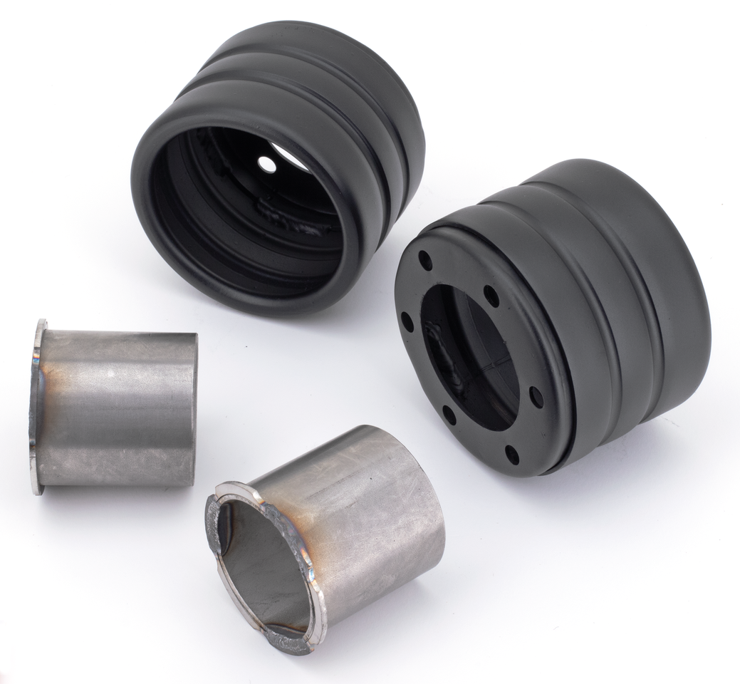 MCJ End Caps Race 90 Striped Black