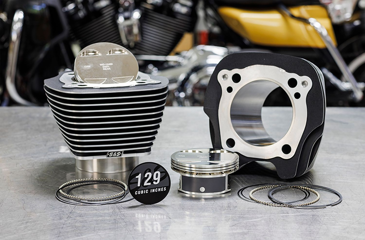 129CI Big Bore kit 4.375" str blk highl