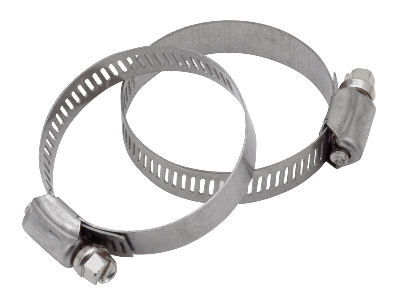 Worm clamps, 1.75", set of two