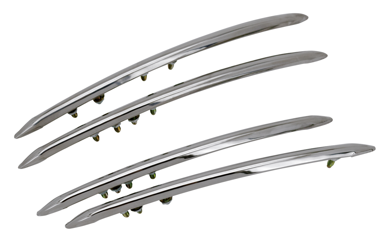 trim set, mudguard (fender), stainless s