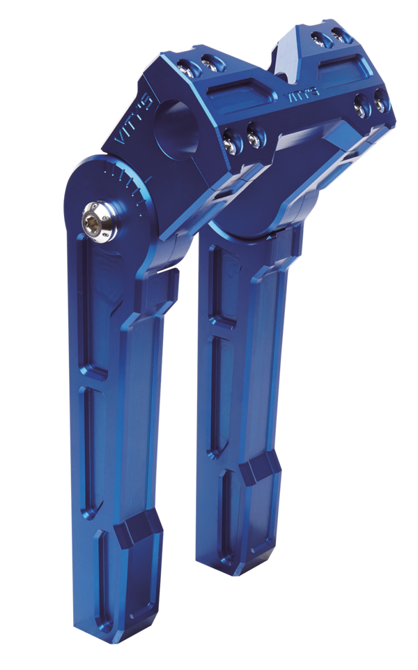 Adjustable 10" riser set Blue