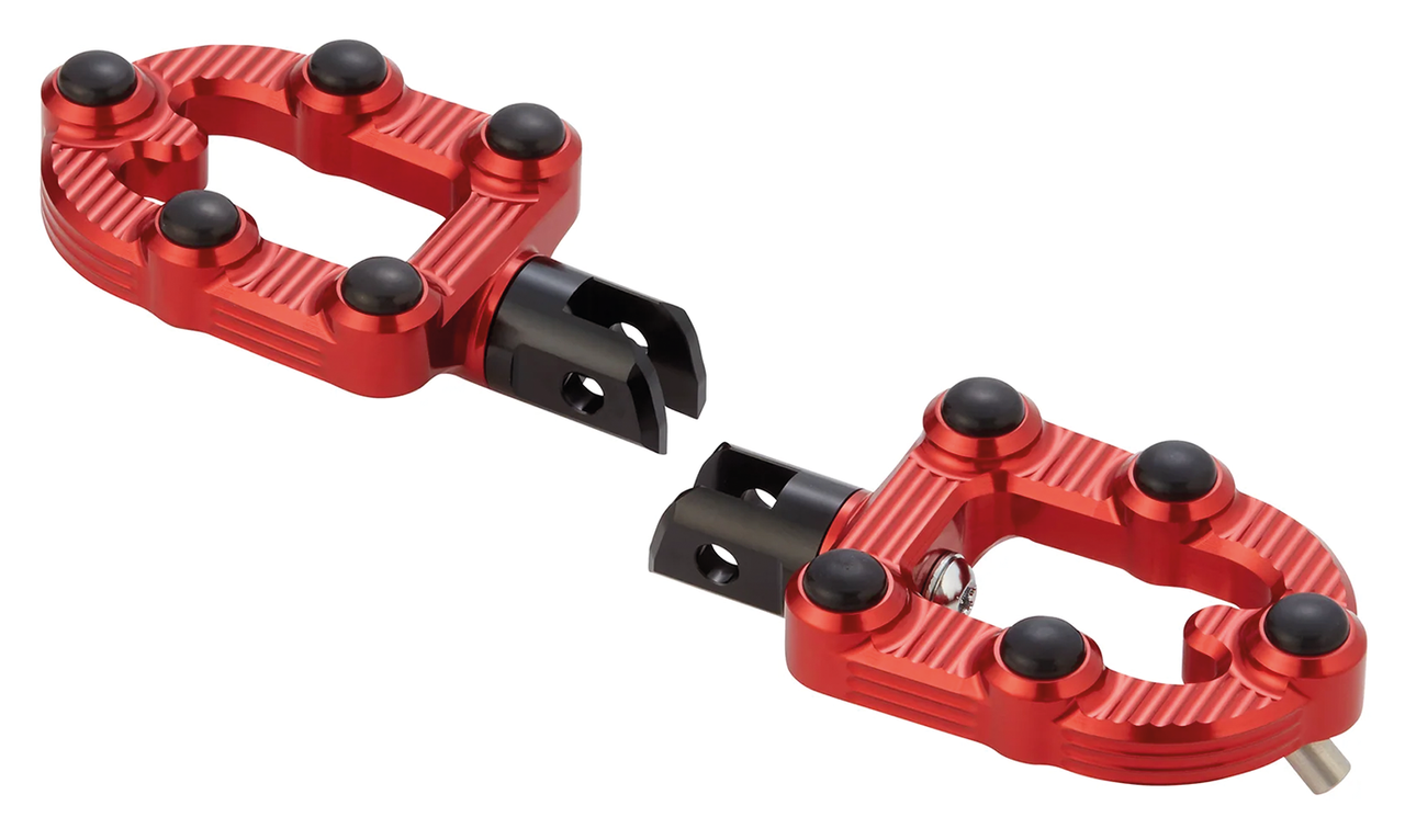 Ness MX PA Foot Pegs Red ST18-Up