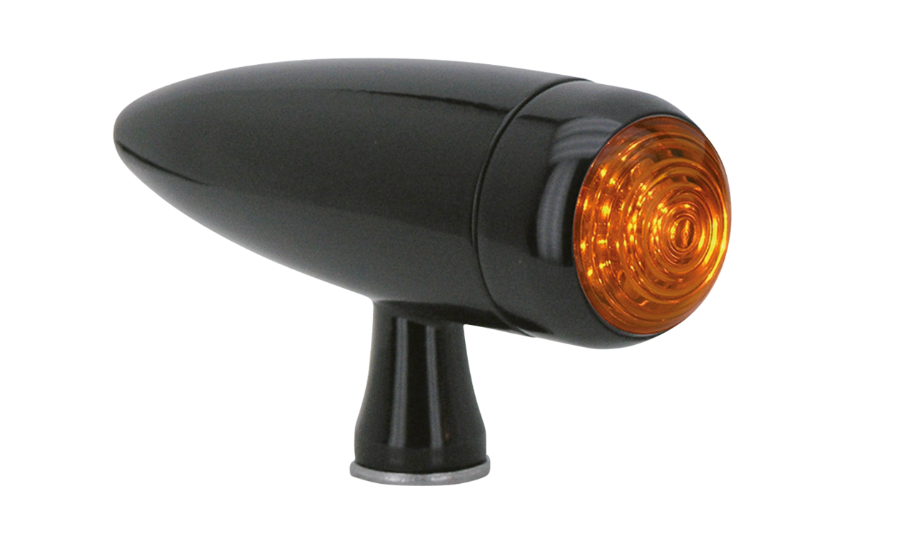 GZP PAIR Black Torpedo LED turnsignals