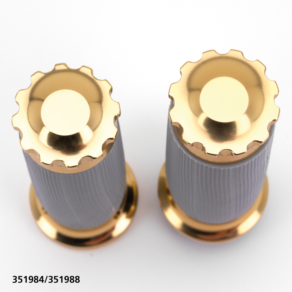 GZP Bronzed Turbo TBW gripset gray rubbe