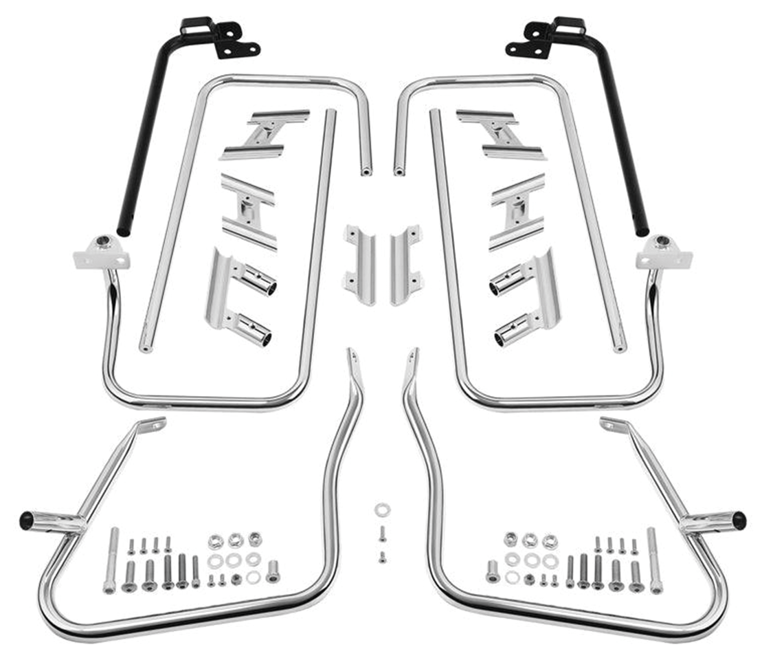 Saddlebag Guards Chrome FLH/T14-Up