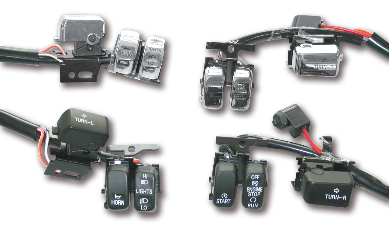 GZP Chrome handlebar switch kit 96-06