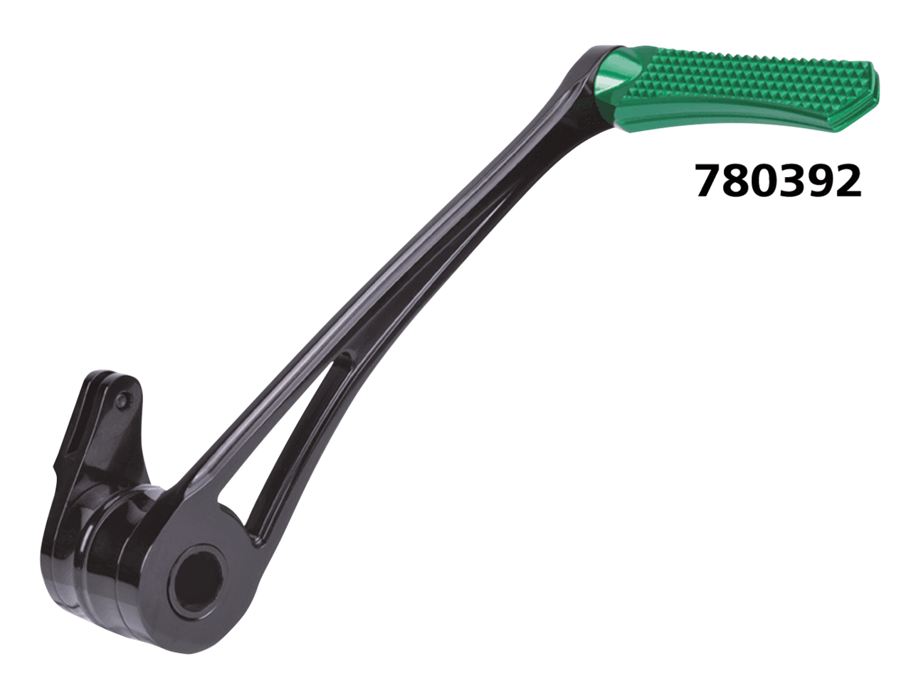 DMND BRAKE ARM BLK+GREEN PEG FLH/T14-UP