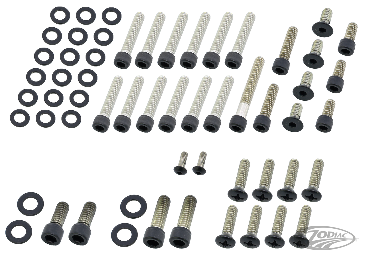 Eng. Bolt Kit Matt Blk BT70-76