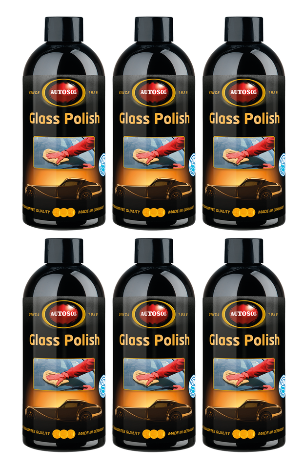 6pck Autosol Glass Polish 500ml