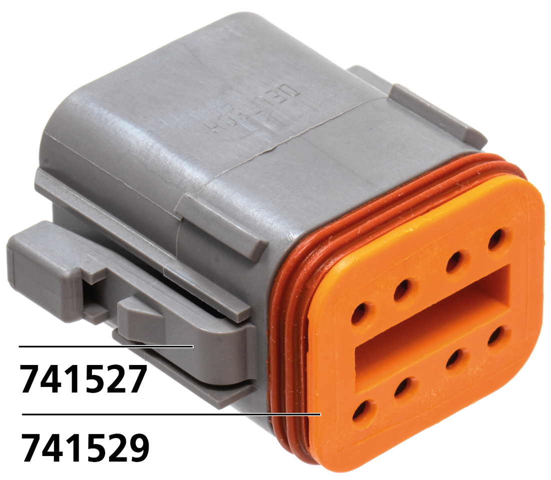 Wedge for 8 pole socket housing
