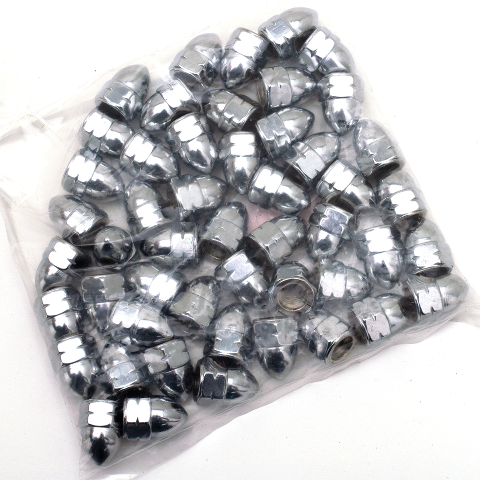 50pck Chrome acorn nuts M8x1.25