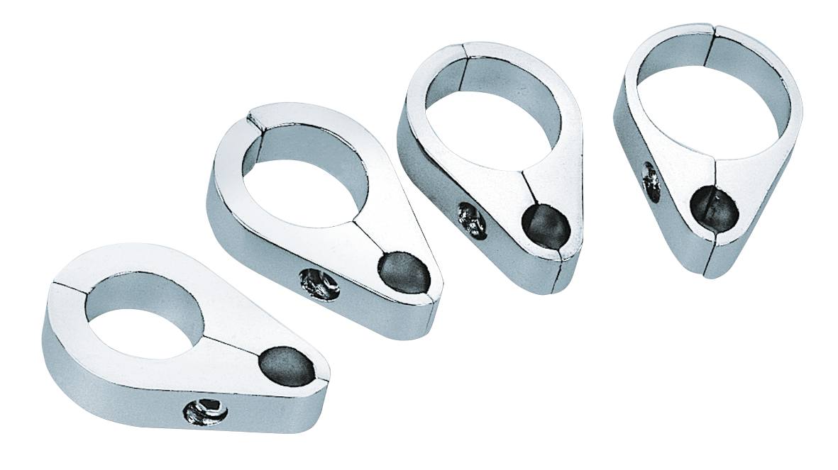 GZP 1" Clutch cable clamp chrome plat