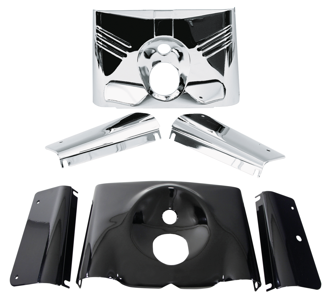 GZP Chrome headlight tins FLST