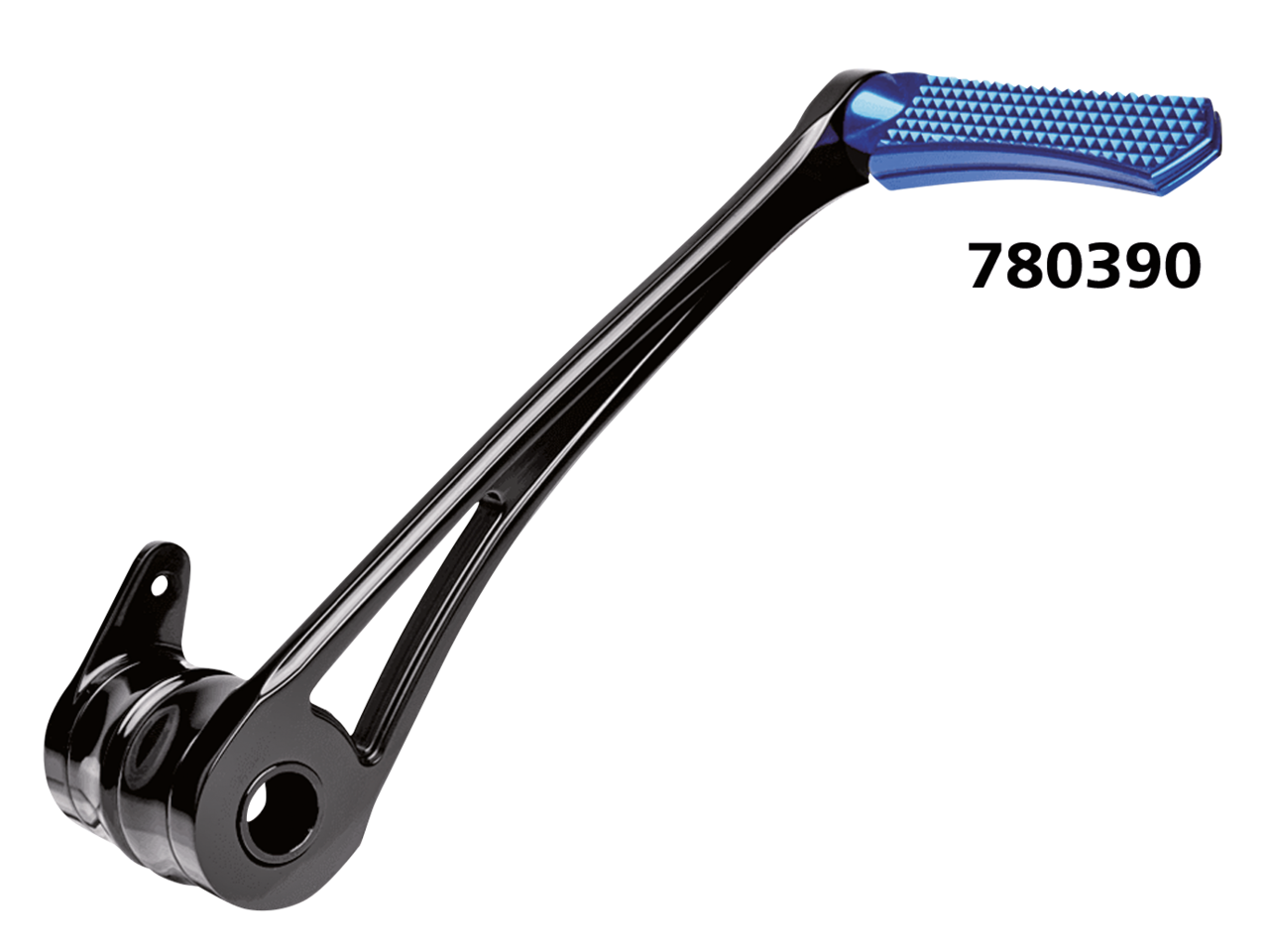 DMND BRAKE ARM BLK+BLUE PEG FLH/T14-UP