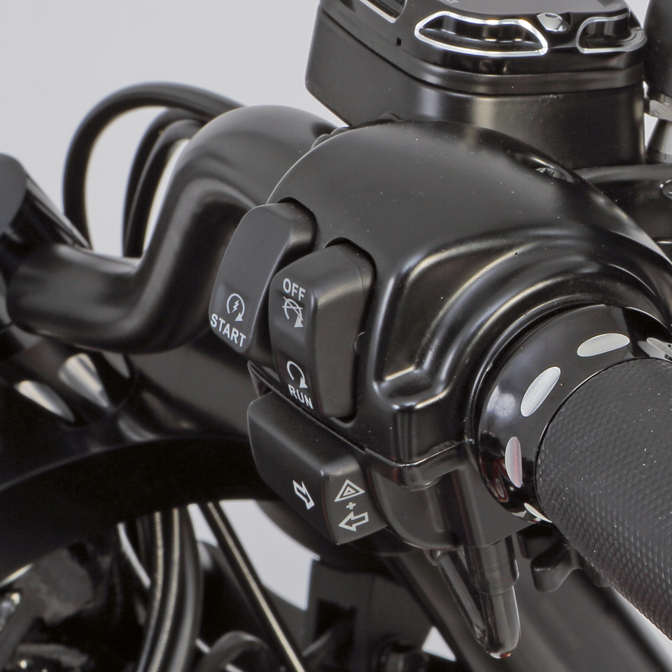 GZP Blck LED switchkit Softail+Dyna 07up