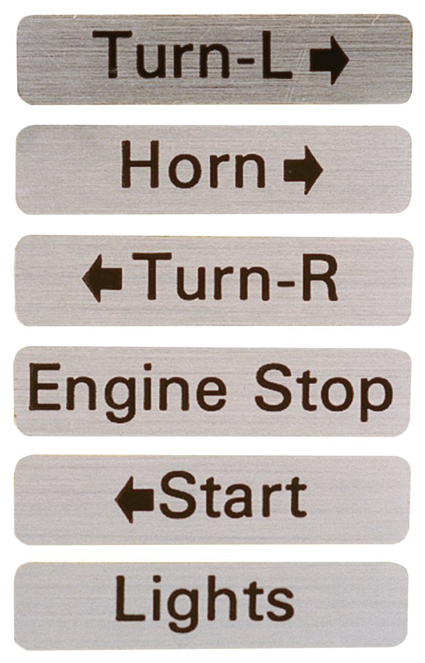 10pck Switch housing decal kit L & R