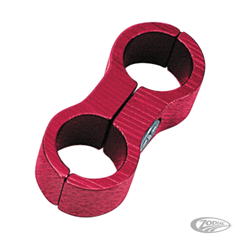 GZP Oil/Fuel line clamp red anodized
